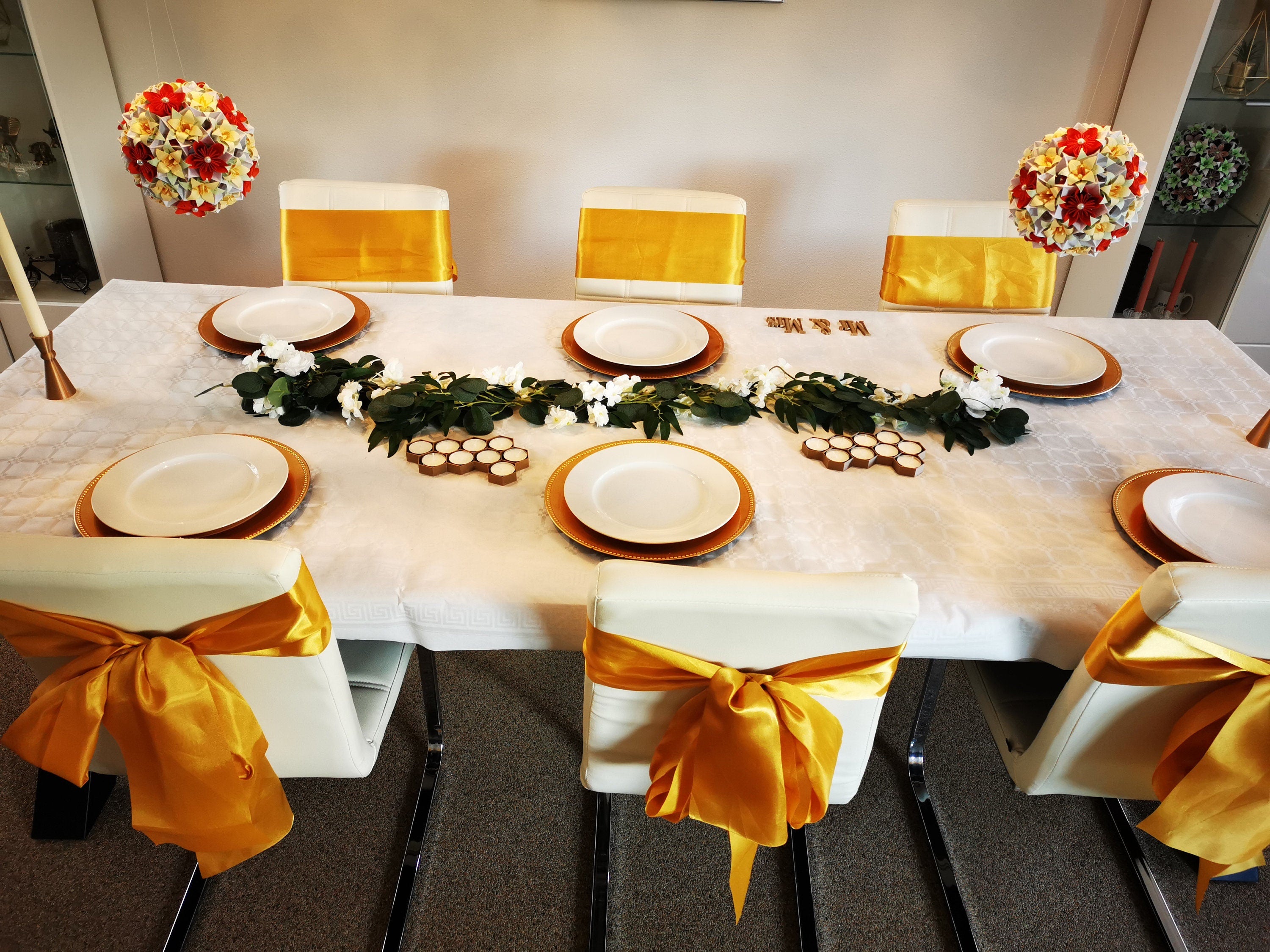 Bee pattern Candle Holder for 9 candles| Center piece | living room, honeycomb | table decor | bee hive | hexagonal | Tea Light Holders